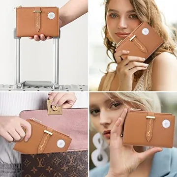 Stylish Airtag Passport Wallet for Women with RFID