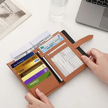 Stylish Airtag Passport Wallet for Women with RFID