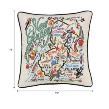 New Jersey State Pillow by Catstudio