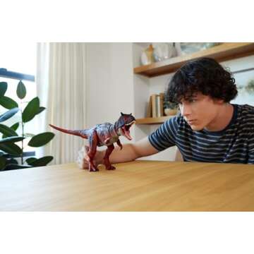 Mattel Jurassic World Fallen Kingdom Hammond Collection Dinosaur Action Figure, Carnotaurus Dino Toy...