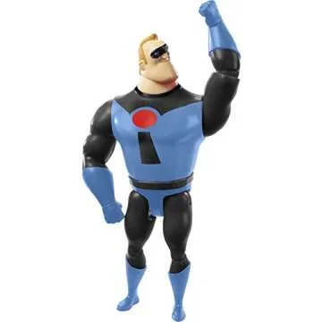 Mattel Disney and Pixar The Incredibles Action Figure, Mr Incredible Collectible Toy in Signature Look, 8-inch with Movable Joints