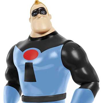 Mattel Disney and Pixar The Incredibles Action Figure, Mr Incredible Collectible Toy in Signature Look, 8-inch with Movable Joints