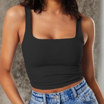 Stylish Artfish Women's Cropped Strappy Tank Top