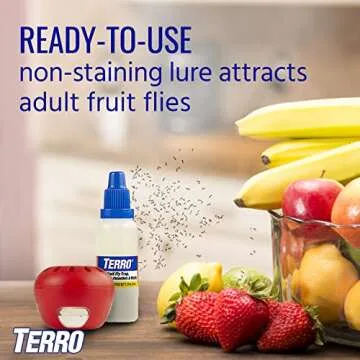 Terro T2503-3 Fruit Fly Trap for Easy Pest Control