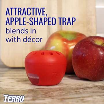 Terro T2503-3 Fruit Fly Trap for Easy Pest Control