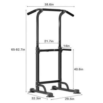 SogesPower Adjustable Height Power Tower for Home Gym
