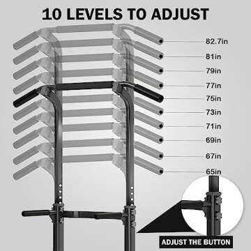 SogesPower Adjustable Height Power Tower for Home Gym
