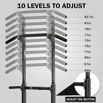 SogesPower Adjustable Height Power Tower for Home Gym