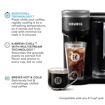 Enjoy Hot and Iced Drinks with Keurig K-Brew+Chill Coffee Maker