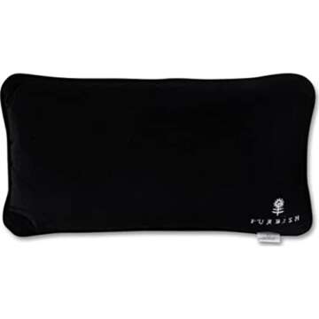 FURBISH Handmade Needlepoint Decorative Throw Pillow - Leopard Print - 8" x 14" - Small Embroidered Accent Pillow for Bed, Chair, Couch, Sofa - Aesthetic Room Decor