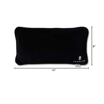 FURBISH Handmade Needlepoint Decorative Throw Pillow - Leopard Print - 8" x 14" - Small Embroidered Accent Pillow for Bed, Chair, Couch, Sofa - Aesthetic Room Decor