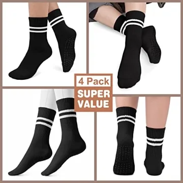 Comfortable Pilates Socks with Grips for Women