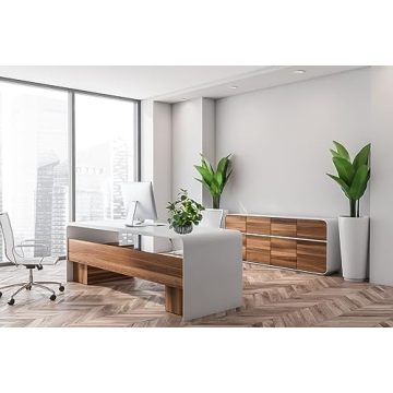 AlphaAcc Fake Plant in Rustic Black Clay Planter