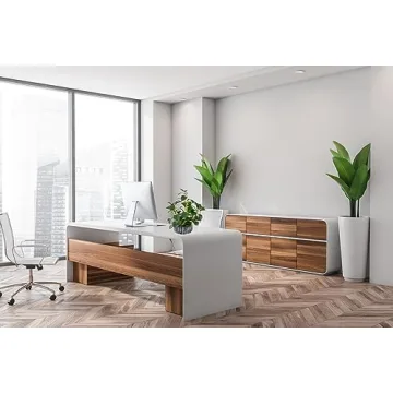 AlphaAcc Fake Plant in Rustic Black Clay Planter