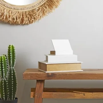 Stylish Deco 79 Decorative Boxes Set of 3 Linen Storage