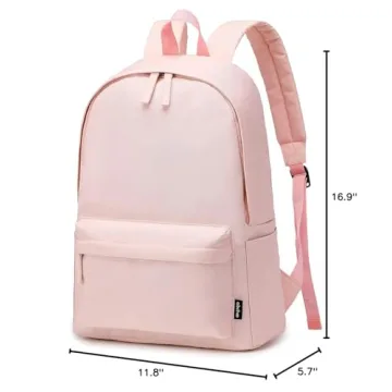 abshoo Lightweight Girls Backpack for School in Pink