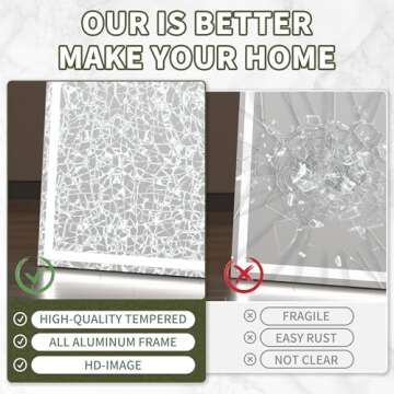 Hasipu Full Length Mirror with Lights, 67" x 22" LED Lighted Floor Standing Mirror, Full Body Dressi...