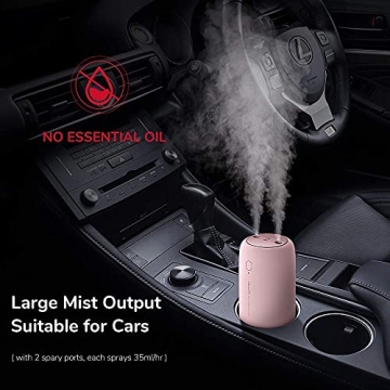 JISULIFE 500ml Portable Humidifier Dual Mist 3600mAh Battery