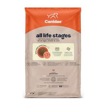 Canidae All Life Stages Premium Dry Dog Food for All Breeds, Multi-Protein Recipe with Chicken, Turkey & Lamb Meals Recipe, 40 lbs, For All Ages & Multi-Dog Homes