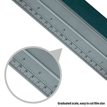 FOSHIO 12 Inch Felt Squeegee with Ruler for Vinyl