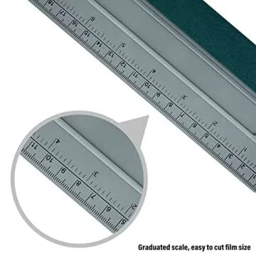 FOSHIO 12 Inch Felt Squeegee with Ruler for Vinyl