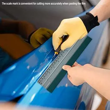 FOSHIO 12 Inch Felt Squeegee with Ruler for Vinyl