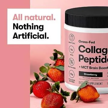 Perfect Keto Collagen Peptides Protein Powder with MCT Oil, Grass Fed, Hydrolyzed Collagen, Type I & III Supplement, Keto Coffee Creamer, Vanilla