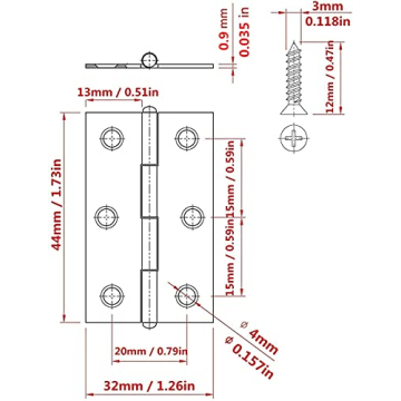 Durable Stainless Steel Hinges for DIY Projects