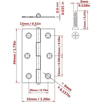 Durable Stainless Steel Hinges for DIY Projects
