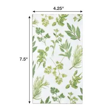 Gift Boutique Herbs Botanical Guest Napkins for Parties
