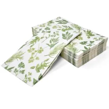 Gift Boutique Herbs Botanical Guest Napkins for Parties