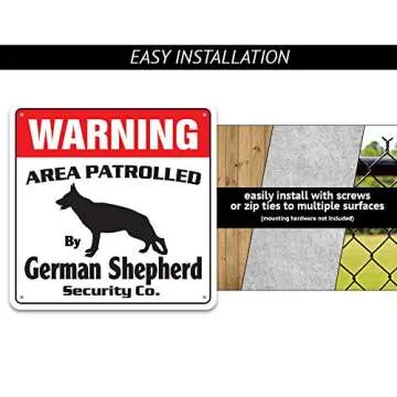 English Bulldog Security Sign Area Patrolled Guard Fun Dog Signs Veterinarian