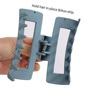 Canitor 4 PCS Hair Claw Clips, Strong Hold Matte French Design Banana Jaw Non-Slip Clips for Thick Hair and Women