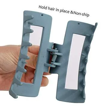 Canitor 4 PCS Hair Claw Clips, Strong Hold Matte French Design Banana Jaw Non-Slip Clips for Thick Hair and Women