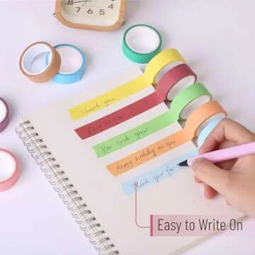 Mr. Pen- Washi Tape Set, 10 Pack, Decorative Tape, Washi Tapes, Colored Tape, Scrapbook Tape, Scrapbook Washi Tape for Journaling, Craft Tape, Washy Tape, Washy-Tape