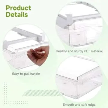 Adjustable Fridge Drawer Organizers - Space Saver Storage