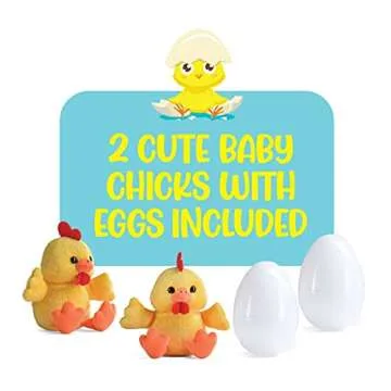PREXTEX Hen Toy - Adorable Plush Chicken with Chicks