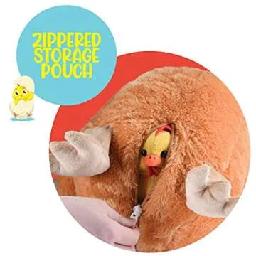 PREXTEX Hen Toy - Adorable Plush Chicken with Chicks
