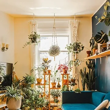 RELBRO 50 Pcs Heavy Duty Bronze Screw Hooks Indoor Outdoor