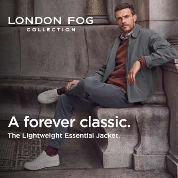 LONDON FOG Men's Auburn Zip-Front Golf Jacket (Regular & Big-Tall Sizes)