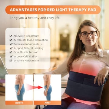 Hedynshine Red Light Therapy Pad for Pain Relief and Recovery