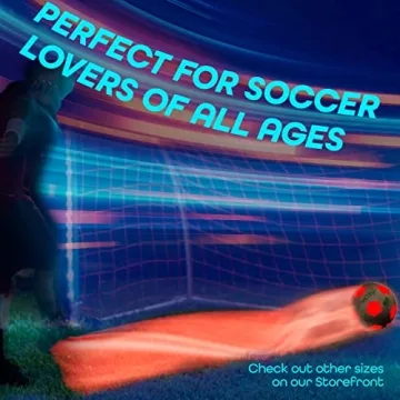 GlowCity Glow in The Dark Soccer Ball for Fun Play