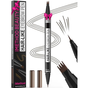 iMethod Microblading Eyebrow Pen - 2-in-1 Natural Brow Pencil with Dual Tips