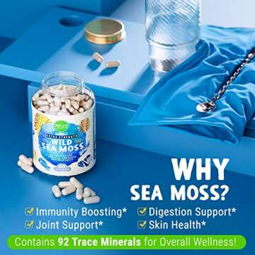 MAJU Organic Sea Moss Capsules - Thyroid & Immune Support