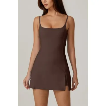 QINSEN Athletic Dress with Built-in Shorts for Women