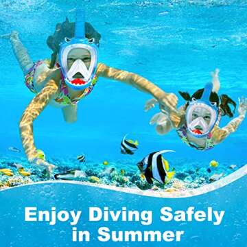Kids Zipoute Snorkel Mask - Safe 180° View for Adventures