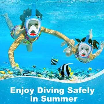 Kids Zipoute Snorkel Mask - Safe 180° View for Adventures
