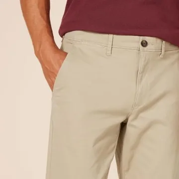 Amazon Essentials Slim-Fit Stretch Chinos – Tan 32W x 33L