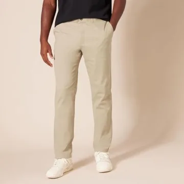 Amazon Essentials Slim-Fit Stretch Chinos – Tan 32W x 33L