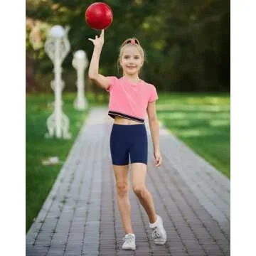 BOOPH Girls Bike Shorts - Comfortable & Stylish for Ages 5-14